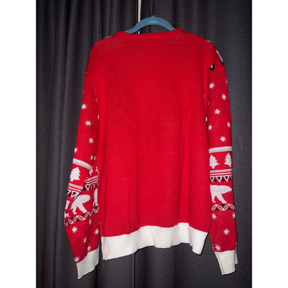 Ugly Christmas Sweater Xmas Size Large Coca Cola Coke - Picture 3 of 3